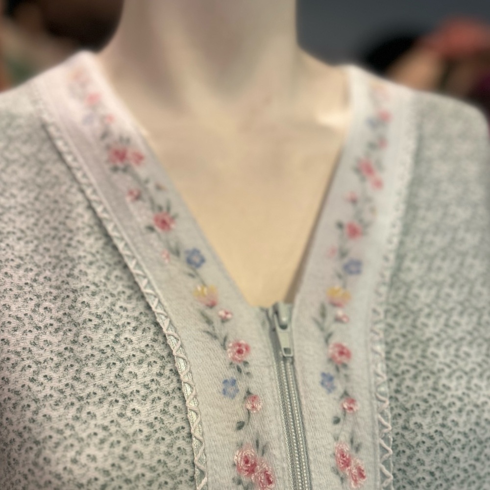 Seaglass Green Floral Housedress - image 4